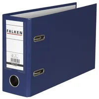Falken PP-Ordner A5 quer S80 blau, PP-Folie außen