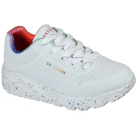 SKECHERS Uno Lite Rainbow Speckle Kinder Weiß 27