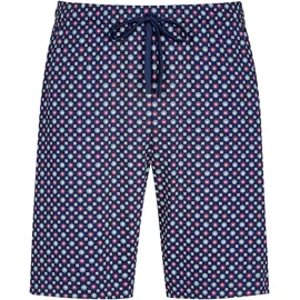 MEY Pyjamashorts Tie Minimal Blau XL