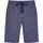 MEY Pyjamashorts Tie Minimal Blau XL