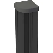 GROJA Zaunpfosten 7 x 7 x 190 cm Anthrazit