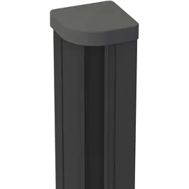 GROJA Zaunpfosten 7 x 7 x 190 cm Anthrazit