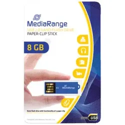 MEDIARANGE USB Stick 2,0 ClipOn blau MR975 8GB