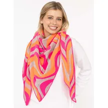 Zwillingsherz Dreieckstuch Happy Waves grau/orange