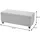 berlinlodge Sitzbank Truhenbank Grau 114 x 45 x 45 cm