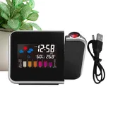 Générique Projektionsuhr, Projektionswecker | Projektoruhr für Zimmerdecke – Projektor Wecker Temperatur Feuchtigkeit Monitor Hygrometer für Schlafzimmer