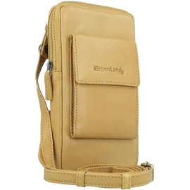 GREENLAND Nature Soft Handytasche Leder Safran