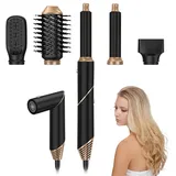 KBIBCK Airstyler 5 in 1, Airstyler Set mit Föhn, Haarstyler mit Hairstyler Föhnbürste, Warmluftbürste, Rundbürste, Föhnbürste, Automatischem Lockenwickler, zum Trocknen,Volumisieren