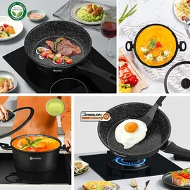 Scheffler Topf-Set 6-tlg. Kochtopf + Glasdeckel