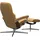 Stressless Relaxsessel STRESSLESS "Consul", gelb (honey paloma), B:91cm H:102cm T:79cm, Sessel, Relaxsessel, mit Hocker, mit Cross Base, Größe S, M & L, Holzakzent Braun