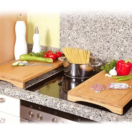 KESPER Schneidebrett-Set Bambus 1 St 68,5 x 32 x 2,5 cm Beige