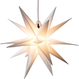 HGD Holz-Glas-Design HGD, Weihnachtsbeleuchtung, Weihnachtsstern Ø 100 cm Weiß Adventsstern für Außen