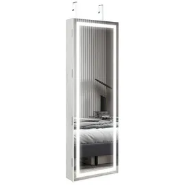 homasis Schmuckschrank mit Spiegel 40 x 12,5 x 120 cm