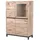 Massivmoebel24 Highboard 103 x 148 x 40 cm Bianco Geölt / Beige