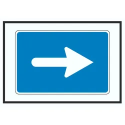 HB-Druck In Pfeilrichtung fahren rechts Symbol A5 (148x210mm)