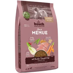 Bosch HPC MENUE Junior mit Tierwohl Pute + Hafer + Hirse 1x2.4 kg