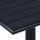 vidaXL Gartentisch 80 x 80 x 75 cm Schwarz