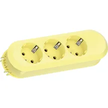 Bachmann Steckdosenleiste 1,5 m Gelb 3 St.