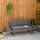 Outsunny Gartensofa 129 x 63 x 67 cm Grau