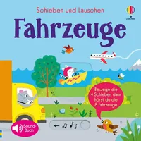 Usborne Verlag Schieben und Lauschen Fahrzeuge, Kinderbücher von Sam