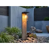 meine wunschleuchte Laterne schwarz Holzoptik 65 cm 1x E27 LED wechselbar