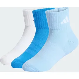 adidas Cushioned Sportswear Ankle Socken 3er Pack Glow Blue/White/Ray Blue 34-36