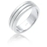 ELLI PREMIUM Partnerring Paarring Drei Ringe Trauring Hochzeit 925 Silber silberfarben 66 mm