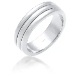ELLI PREMIUM Partnerring Paarring Drei Ringe Trauring Hochzeit 925 Silber silberfarben 66 mm