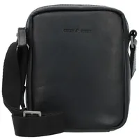 GREENBURRY Pure Black Umhängetasche Leder 15 cm black Schwarz