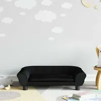 Kindersofa Schwarz 70x45x26 Cm Samt - Vidaxl