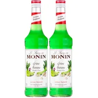 Monin Sirup Grüne Banane (1 x 0,7l) - für exotische Cocktails Desserts Mixgetränke ohne künstliche Zusätze hochwertige Zutaten (Packung mit 2)
