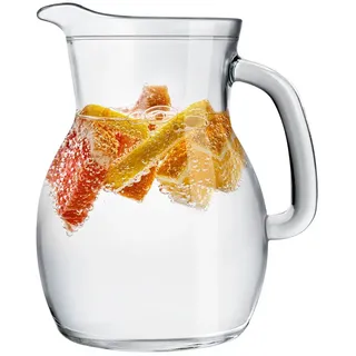 konzept Hochwertiger Wasserkrug Glas 500ml 1 Stk. Glaskrug Perfekt für Wasser, Milch, Säfte Wasserkanne mit ergonomischem Griff – In verschiedenen Größen erhältlich
