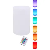 smartwares Solarleuchte Blumentopf 30 cm inkl. LED-Lampe weiß