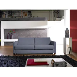 Schlafsofa BALI "Norwalk", grau, B:202cm H:83cm T:100cm, Sofas, Dauerschlaffunktion, mit Unterfederung / Lattenrost und Matratze