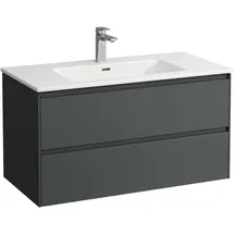 Laufen PRO S Set Lani Komplettset 1000, Waschtisch inkl. Waschtischunterbau, 1000x500x540mm, H8649672661041, Farbe: Verkehrsgrau