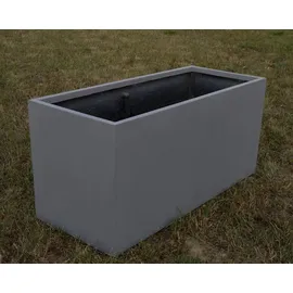 eleganteinrichten Pflanzkübel 120 x 50 x 55 cm grau