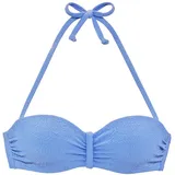s.Oliver Bügel-Bandeau-Bikini-Top Damen Blau 40 Cup B
