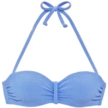 s.Oliver Bügel-Bandeau-Bikini-Top Damen Blau 40 Cup B