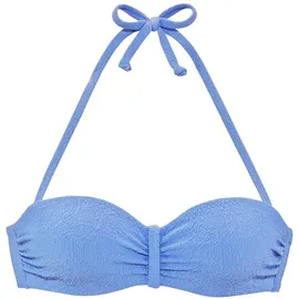 s.Oliver Bügel-Bandeau-Bikini-Top Damen Blau 40 Cup B