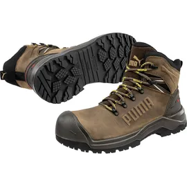 Puma Sicherheitsschuhe Iron HD Brown MID S3S Braun 47