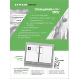 Zettler Umlegkalender 1T/2S Weiß 2027