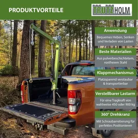 Trutzholm Pickup Kran Stahl 900 kg grün/schwarz