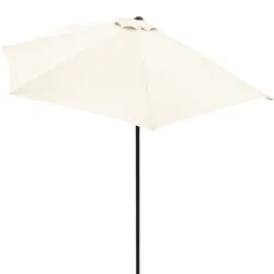 Terrassen-Sonnenschirm Creme UV-Schutz 80+