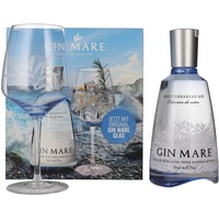 Gin Mare Mediterranean Gin 42,7% Vol. 0,7l in Geschenkbox mit Glas