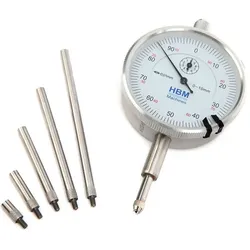 HBM 0,01 mm Hub 10 mm Analoges Zifferblatt mit 5 Verlängerungsstiften