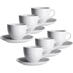 Mäser Kaffeetassen-Set, Porzellan COLOMBIA weiß