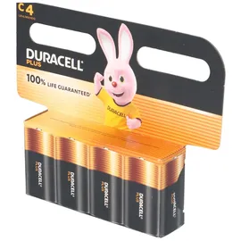 Duracell Hückmann Batterie 1,5V Baby C Plus Power Duracell Plus-C K4 (Bli.4)