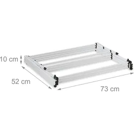 Relaxdays Wäscheständer klappbar Metall 0 m weiß