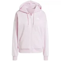 Adidas Essentials 3-Streifen Fleece Reißverschlusspullover - Clear Pink /