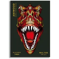 aniwood Puzzle T-Rex S 100 Teile, Holz (16 x 22,8 x 3 cm) 100-teilig (1 Set)